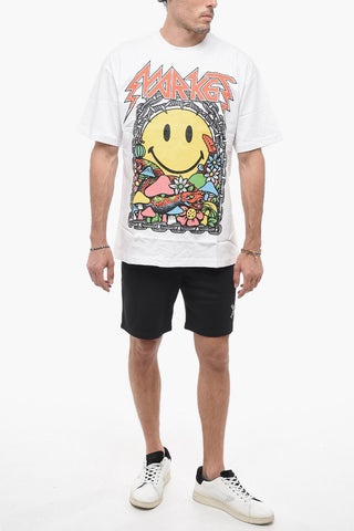 SMILEY Maxi Frontal Printed Crew-Neck T-shirt
