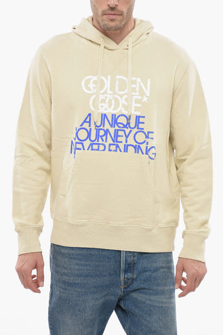 Logo Print Brushed Cotton Hoodie