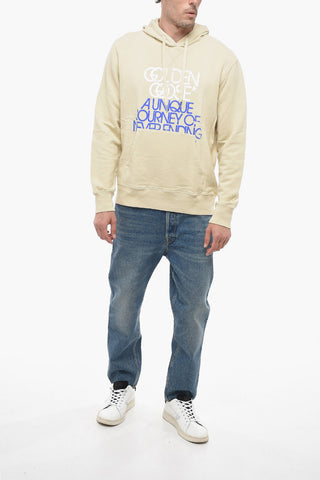 Logo Print Brushed Cotton Hoodie