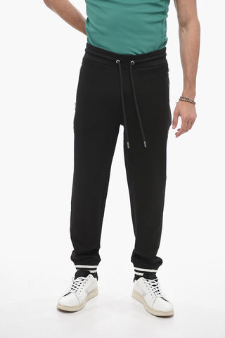 Joggers con Dettaglio Zip e Fantasia a Righe