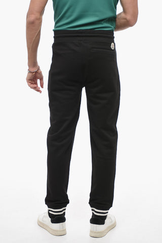Joggers con Dettaglio Zip e Fantasia a Righe