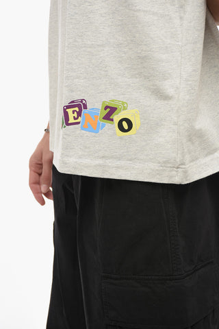 Oversized BOKE BOY T-shirt with Print