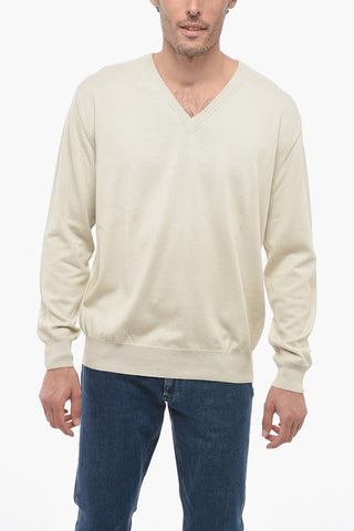CC BROTHERS Cotton V-Neck Sweater 