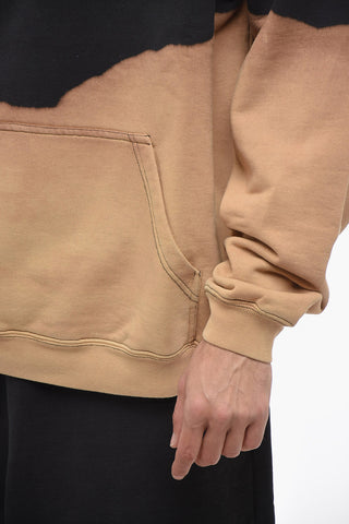 Oversized Hoodie Sweatshirt with Bleached Effect