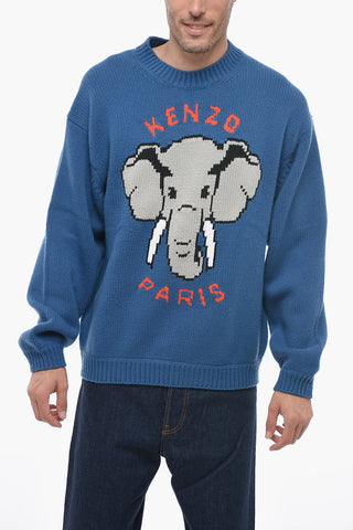 Logoed PIXEL ELEPHANT Pullover