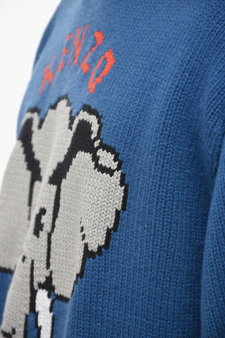 Logoed PIXEL ELEPHANT Pullover
