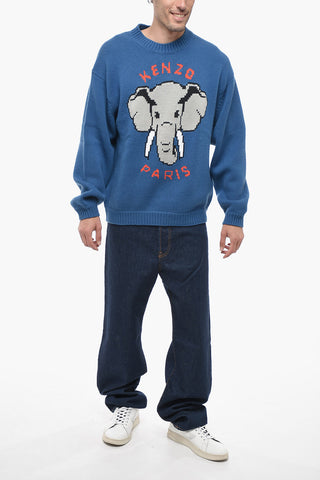 Logoed PIXEL ELEPHANT Pullover