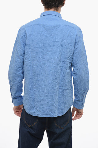 Camicia a Tinta Unita Con Collo Italiano