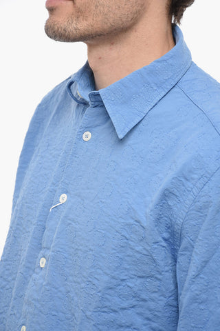 Camicia a Tinta Unita Con Collo Italiano