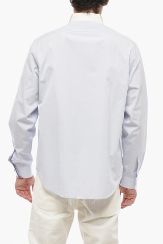 Tuxedo Shirt with Covered Buttons