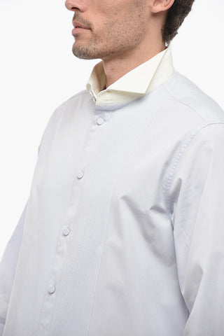 Tuxedo Shirt with Covered Buttons