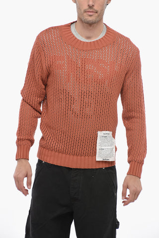RAW DIAMOND Maglia Openwork con Girocollo