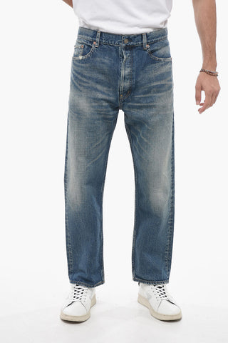Straight-leg Denims with Vintage Effect 20cm