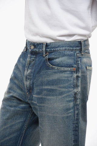 Straight-leg Denims with Vintage Effect 20cm