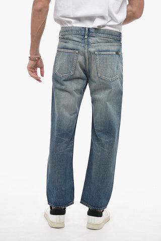 Straight-leg Denims with Vintage Effect 20cm