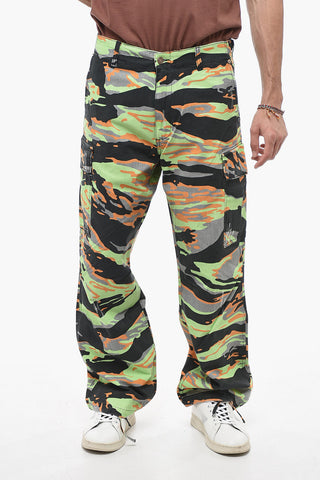 Camouflage Effect Wide Leg UNISEX Cargo Pants