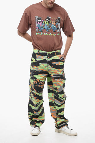Camouflage Effect Wide Leg UNISEX Cargo Pants