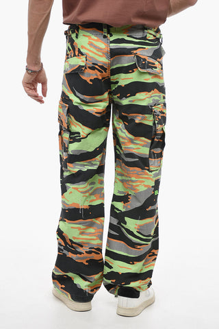 Camouflage Effect Wide Leg UNISEX Cargo Pants