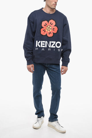 Fleece Cotton POPPY Crew Neck Sweatshirt