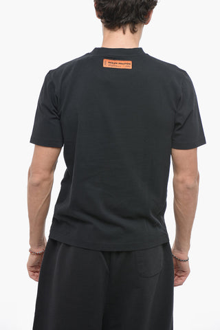 HPNY Short-sleeved T-shirt with Embroidered Crewneck