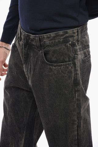Regular Fit Stone Washed Denims 22cm