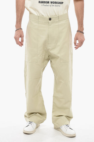 Pantaloi Straight Fit A Vita Alta