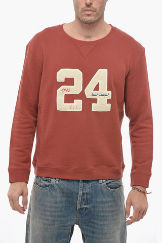 Brushed Cotton 24 Sweatshirt with Flocked Application