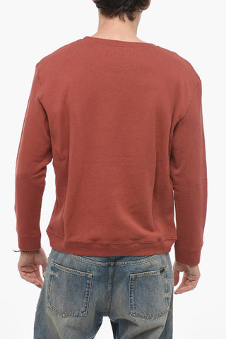 Brushed Cotton 24 Sweatshirt with Flocked Application