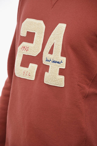 Brushed Cotton 24 Sweatshirt with Flocked Application