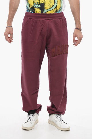 Cotton Joggers with Embossed Logo