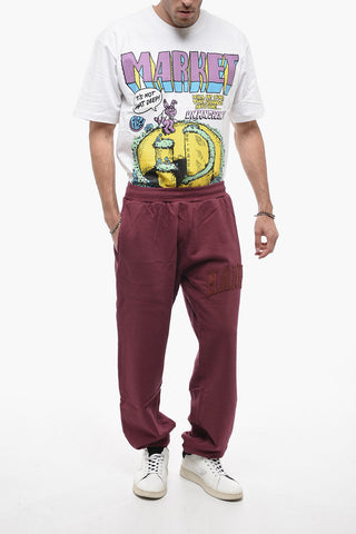 Cotton Joggers with Embossed Logo