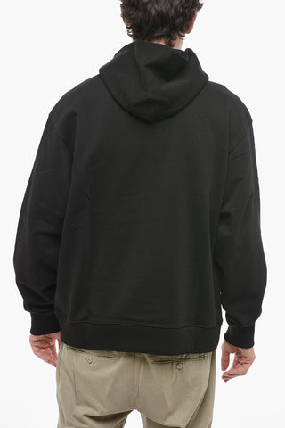 Embroidered Logo Brushed Cotton Hoodie