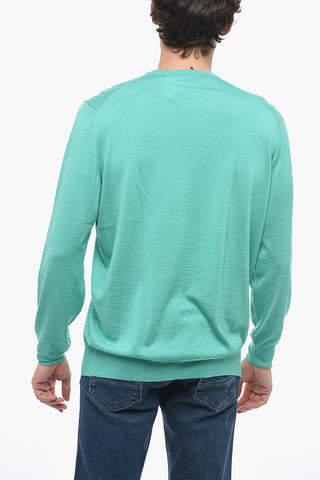 Cashmere Silk Blend V-Neck Pullover