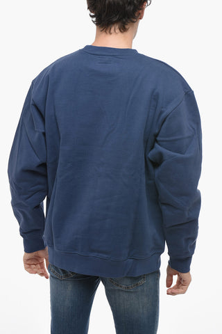 Teddy Bear Printed Fleeced-Cotton Crew-neck Sweatshirt