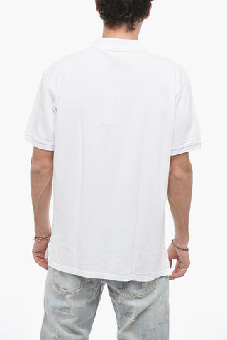 Hopsack Cotton Polo with Logo Patch