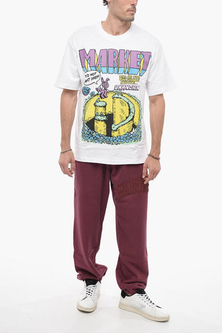 SMILEY T-shirt Girocollo con Maxi Stampa Frontale