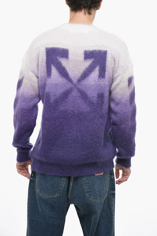 SEASONAL Degradè Mohair Blend DIAG ARROW Sweater