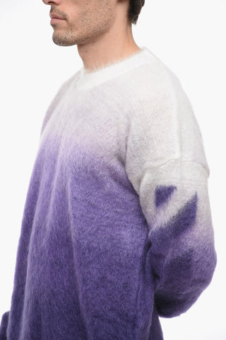 SEASONAL Degradè Mohair Blend DIAG ARROW Sweater