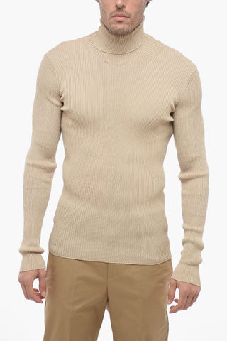 SEASONAL Maglia a Collo Alto HELVET a Costine