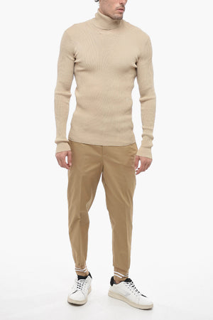 SEASONAL Turtleneck Sweater HELVET Ribbed