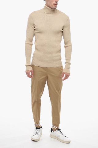 SEASONAL Maglia a Collo Alto HELVET a Costine