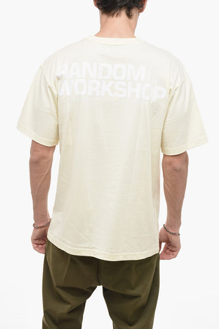T-shirt Girocollo con Maxi Stampa Teddy Bear