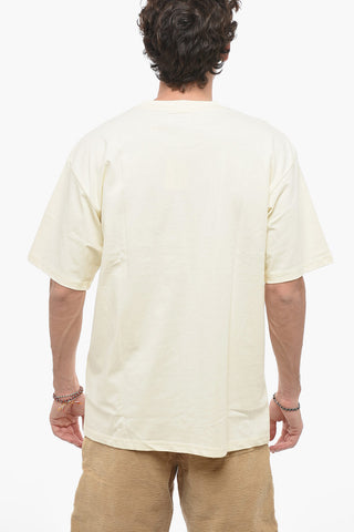 T-shirt Girocollo con Maxi Stampa Teddy Bear