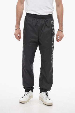Nylon Sweatpants with Side Contrasting Bands