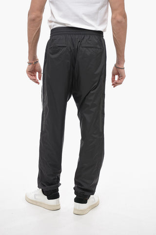 Joggers in Nylon con Bande Laterali a Contrasto