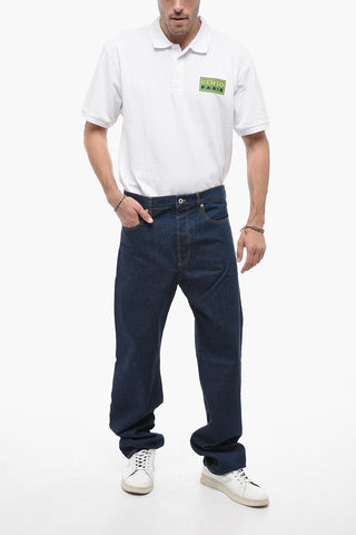 Straight-leg ASAGAO Denims with Dark Wash