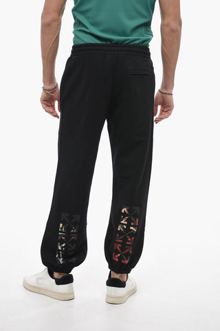 Fleece Joggers with CARAVAGGIO ARROW Print