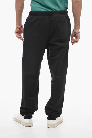 1952 Fleece Cotton Joggers with Logo Patch