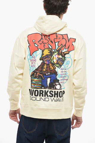 Felpa Hoodie in cotone con Stampa