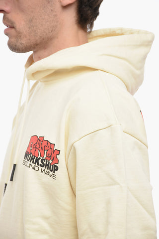 Felpa Hoodie in cotone con Stampa